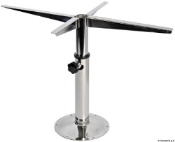 Swivelling telescopic table pedestal 500/720 mm 